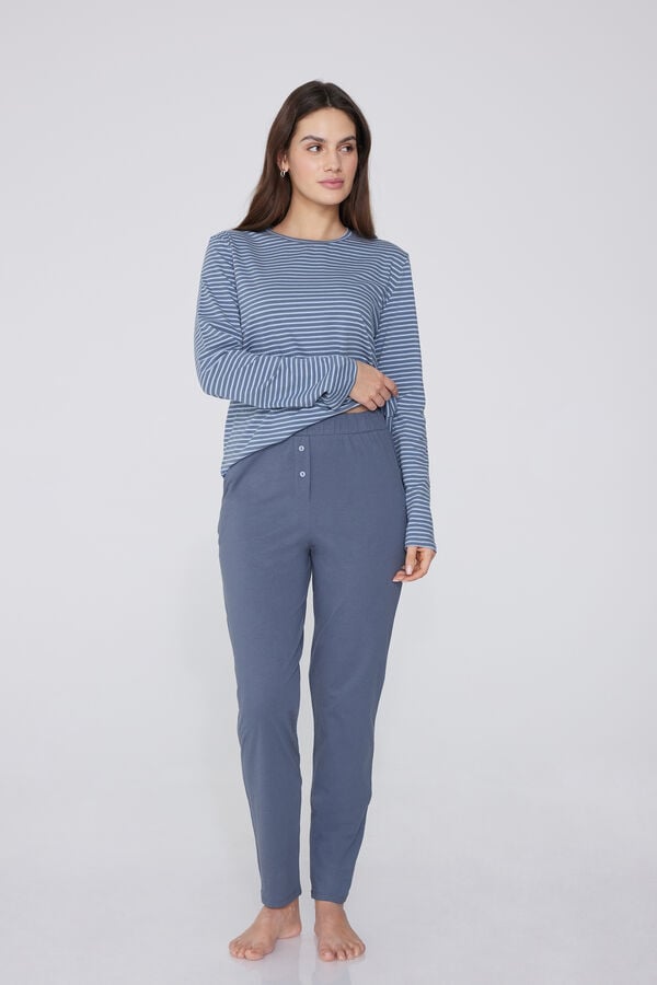 Tezenis Pantalones Largos Algodón con Bolsillos y Botones Ofertas