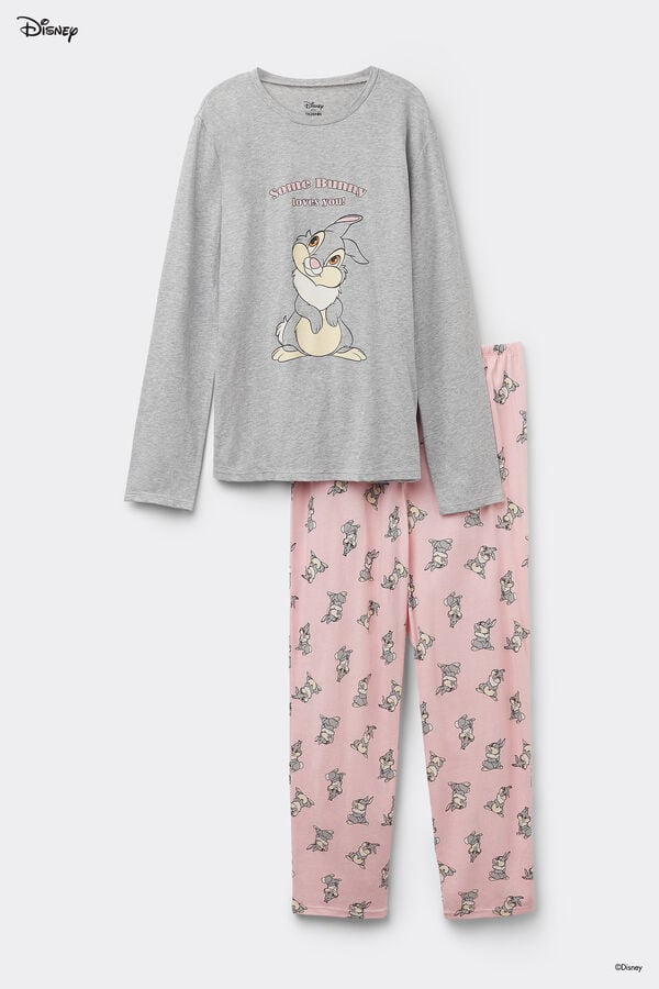 Tezenis Pijama Largo Algodón Estampado Disney Bambi En oferta