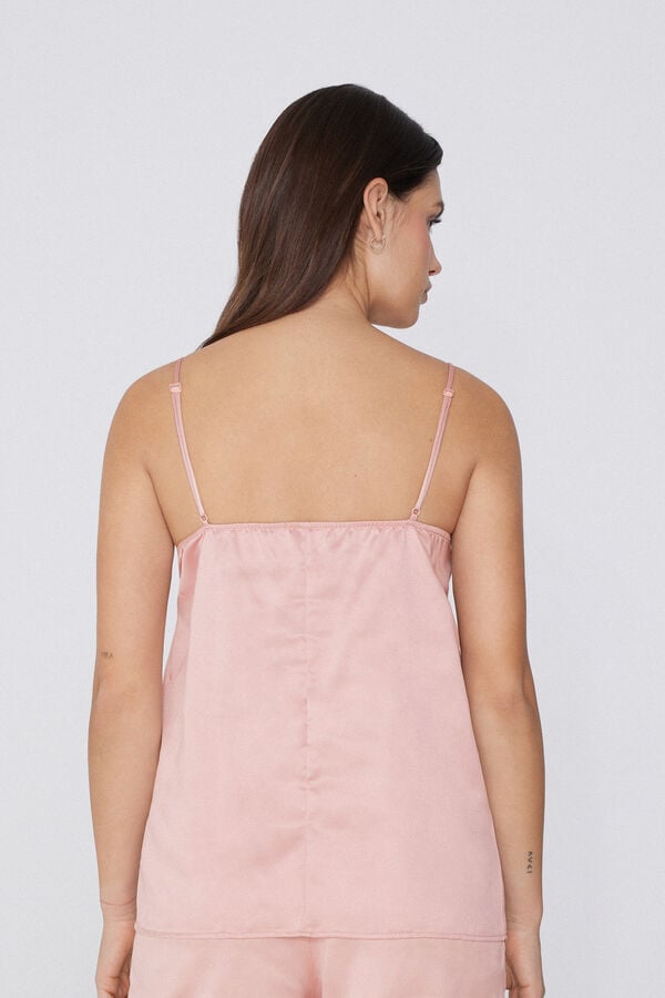 Tezenis Camiseta de Tirantes Finos de Raso y Encaje Ventas relámpago