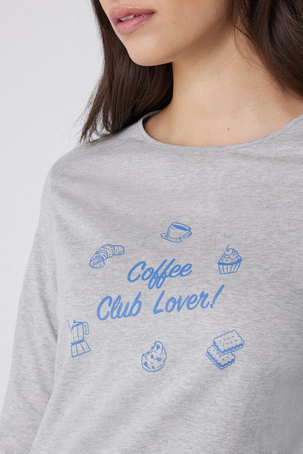 Tezenis Camiseta Manga Larga de Algodón Estampado Tienda