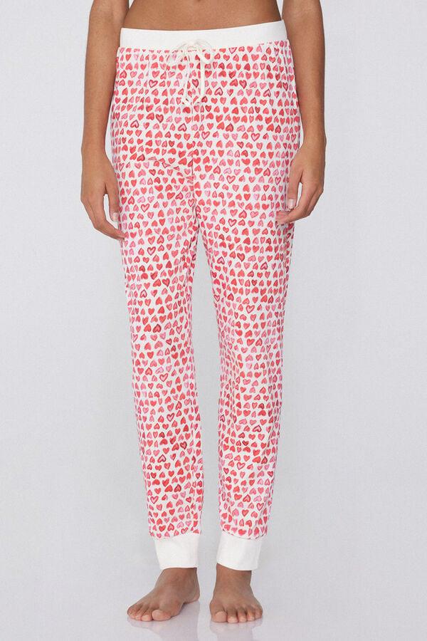 Tezenis Pantalón Largo de Algodón Estampado con Cordón Rebajas top