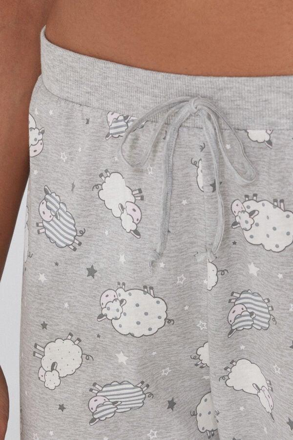 Tezenis Pantalón Largo de Algodón Estampado con Cordón Envío gratis