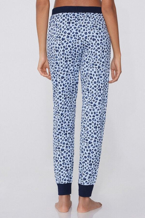 Tezenis Pantalón Largo de Algodón Estampado con Cordón Oferta especial