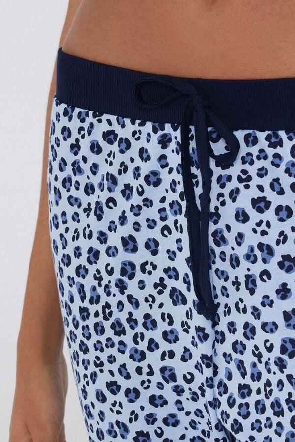 Tezenis Pantalón Largo de Algodón Estampado con Cordón Oferta especial