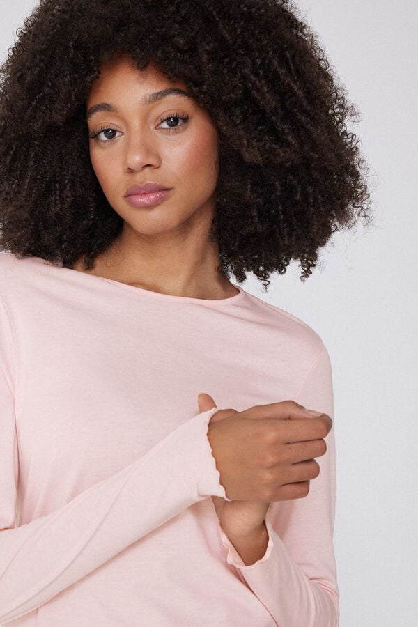 Tezenis Camiseta Algodón Manga Larga Punto de Muñeca Envío gratis