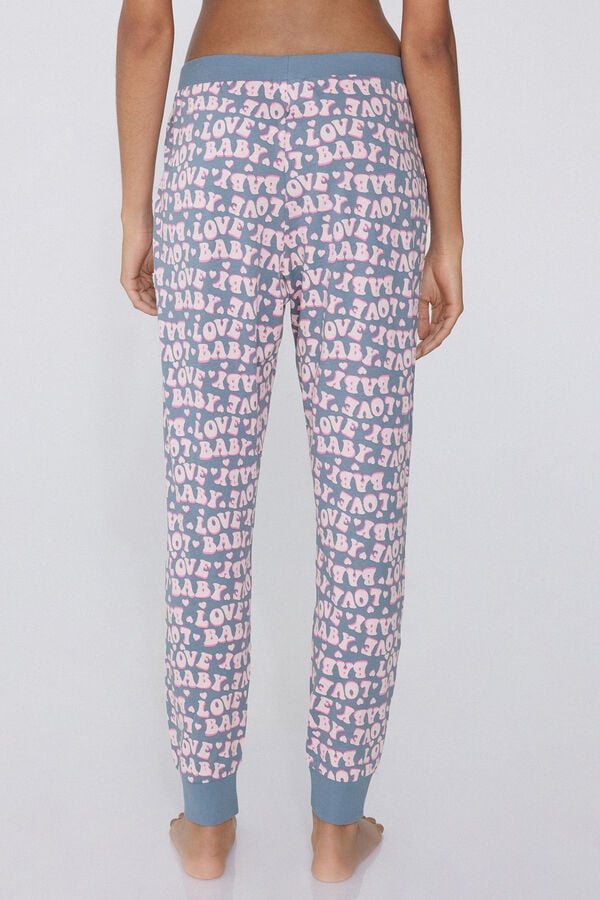 Tezenis Pantalón Largo de Algodón Estampado con Cordón Últimos 3 días