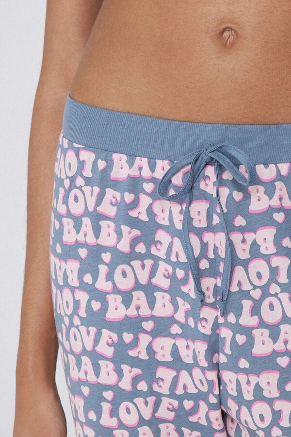 Tezenis Pantalón Largo de Algodón Estampado con Cordón Últimos 3 días