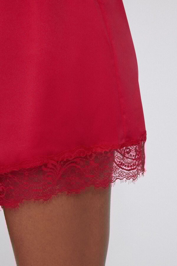 Tezenis Pantalón Corto de Raso y Encaje COMPRAR AHORA