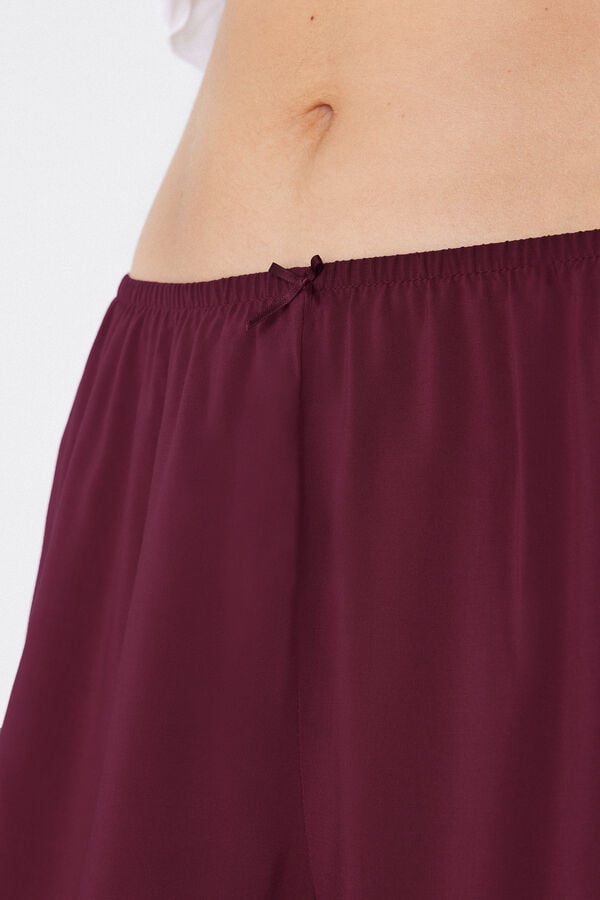 Tezenis Short de Tela de Viscosa de Color Liso Último día