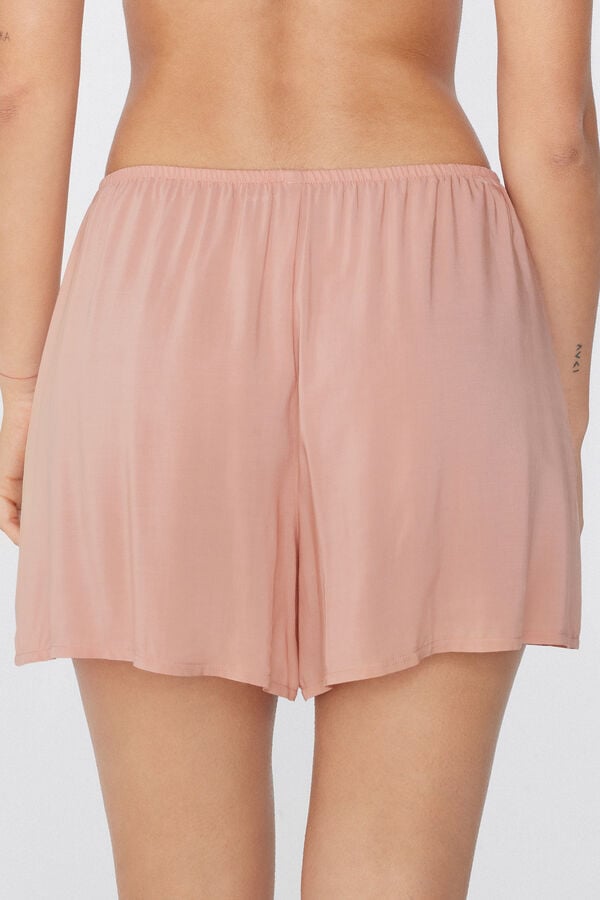 Tezenis Short de Tela de Viscosa de Color Liso Promoción trimestral
