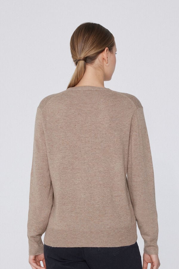Tezenis Jersey Abrigado con Lana Manga Larga Cuello Redondo Oferta exclusiva