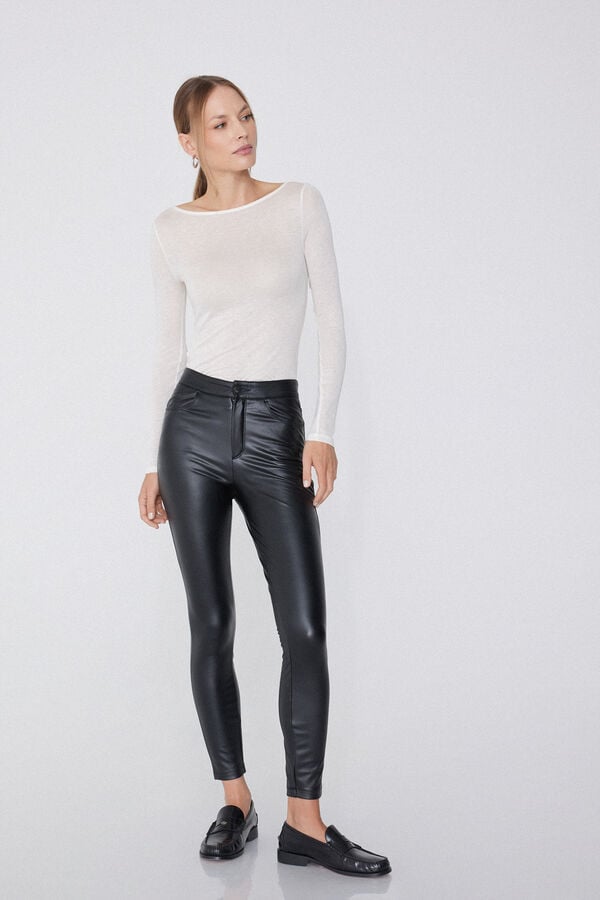 Tezenis Pantalón Térmico Bolsillos Efecto Piel Descuento por venta flash