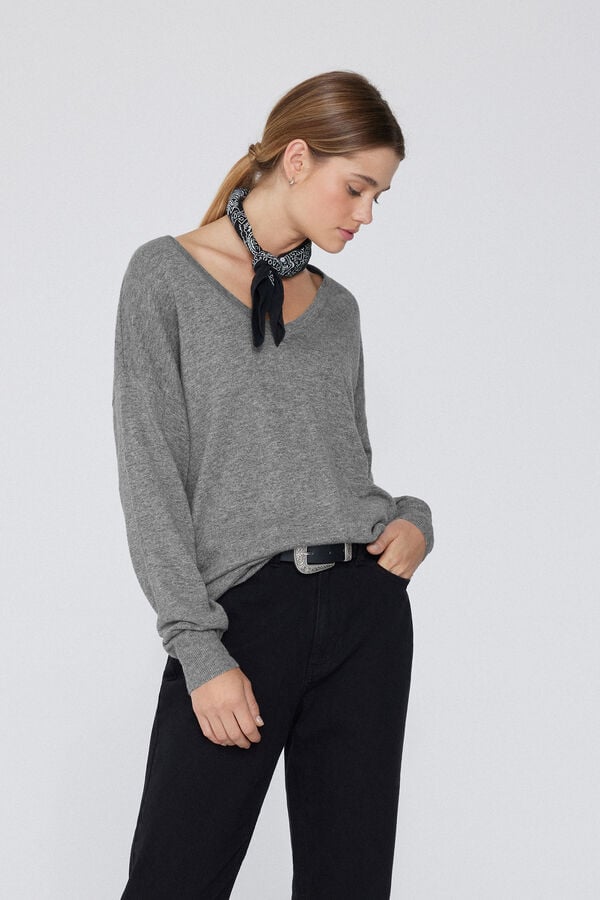 Tezenis Jersey Abrigado Manga Larga con Lana Escote Pico Ofertas especiales