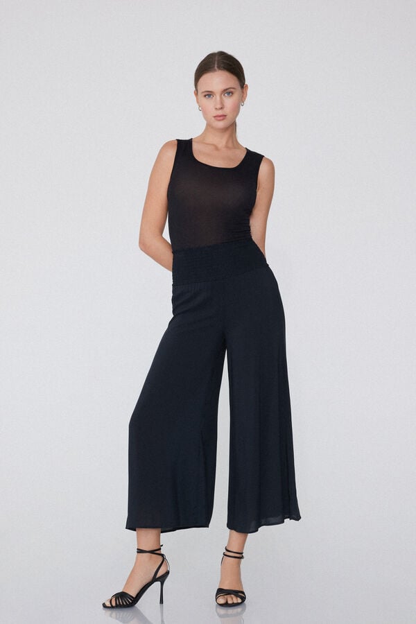 Tezenis Pantalones Estilo Japonés de Tela Punto Nido de Abeja Precio ultrabajo