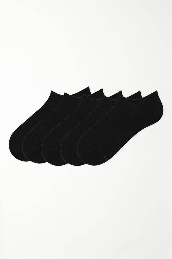Tezenis 5 Pares de Calcetines Cortos de Algodón de Color Liso Promoción trimestral
