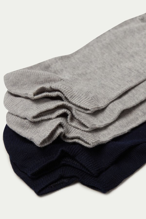 Tezenis 5 Pares de Calcetines Cortos de Algodón de Color Liso Superdescuento