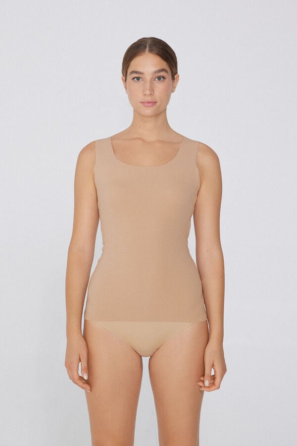 Tezenis Camiseta Tirantes Sin Costuras Algodón Orgánico En oferta