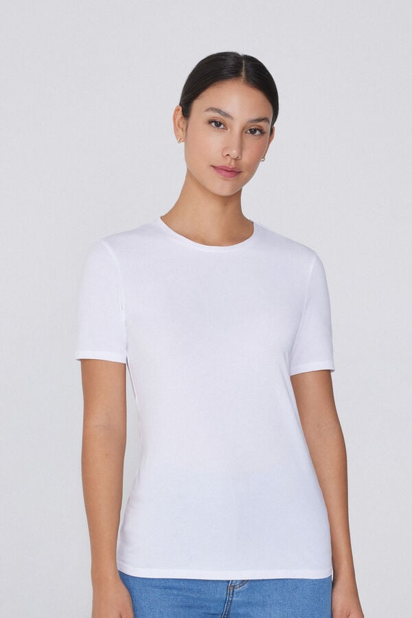 Tezenis Camiseta Algodón Elástico Cuello Redondo Oferta exclusiva