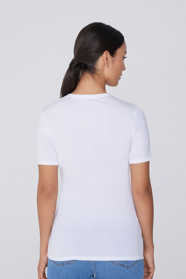 Tezenis Camiseta Algodón Elástico Cuello Redondo Oferta exclusiva