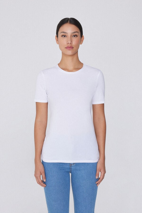 Tezenis Camiseta Algodón Elástico Cuello Redondo Oferta exclusiva