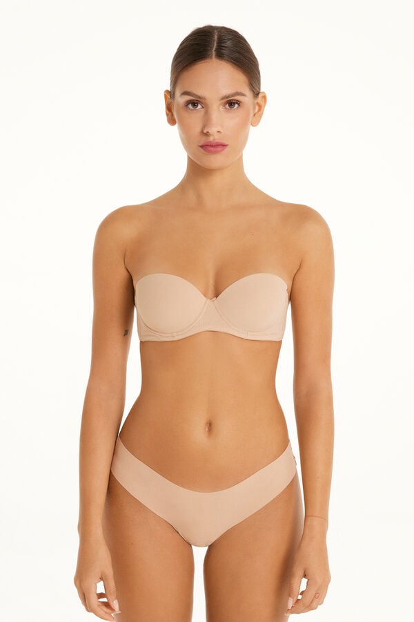 Tezenis Sujetador Bandeau Superrelleno Madrid de Microfibra Reciclada 2025