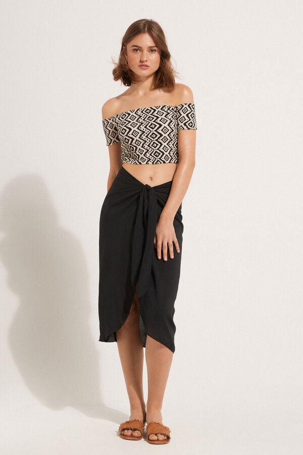Tezenis Pareo Midi de Tela de Viscosa Tienda