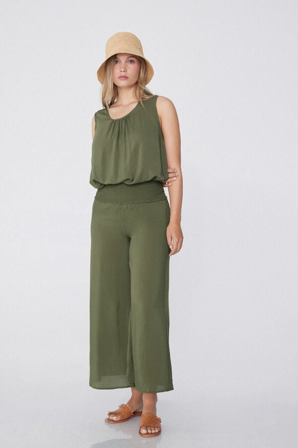 Tezenis Pantalones Estilo Japonés de Tela Punto Nido de Abeja Rebajas online