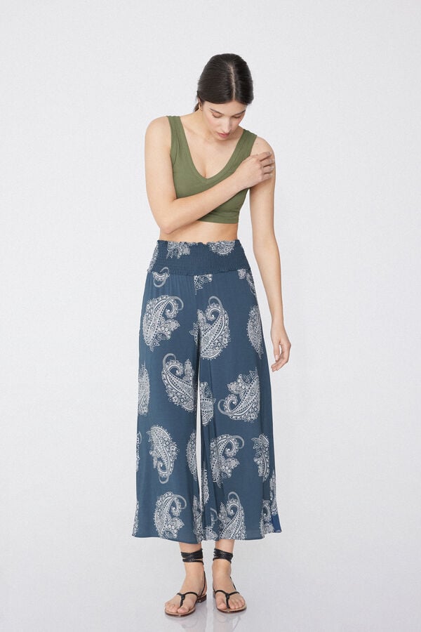 Tezenis Pantalones Estilo Japonés de Tela Punto Nido de Abeja Envío gratis