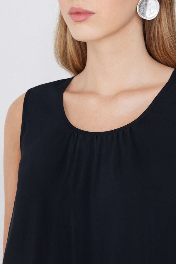 Tezenis Camiseta de Tirantes Anchos de Tela de Viscosa Últimos 3 días