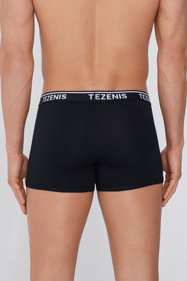 Tezenis Bóxer de Algodón Estampado con Bordes en Contraste con Logo Última moda