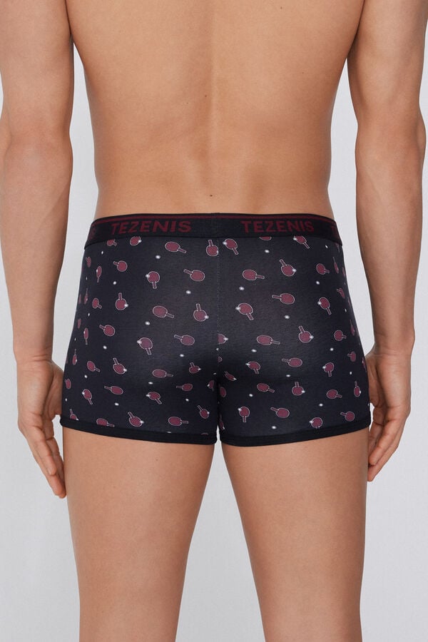 Tezenis Bóxer de Algodón Estampado con Bordes en Contraste con Logo Grandes ahorros