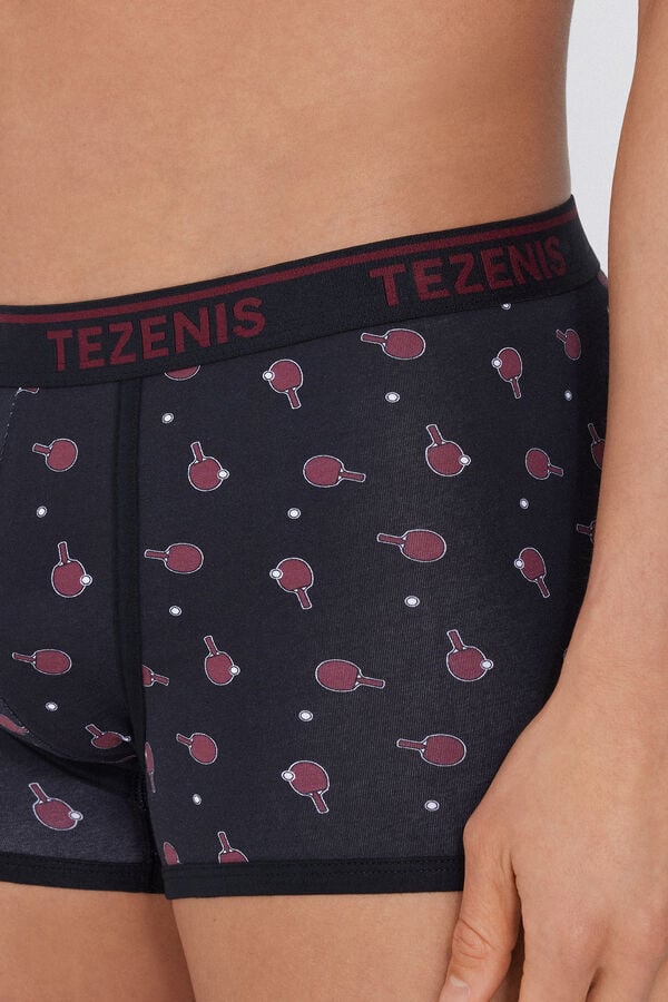 Tezenis Bóxer de Algodón Estampado con Bordes en Contraste con Logo Grandes ahorros
