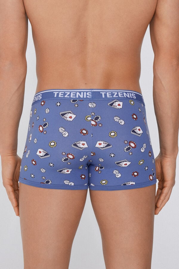 Tezenis Bóxer de Algodón Estampado con Bordes en Contraste con Logo Rebajas de fin de temporada