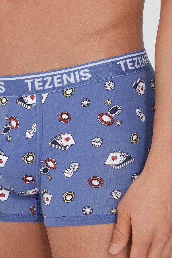 Tezenis Bóxer de Algodón Estampado con Bordes en Contraste con Logo Rebajas de fin de temporada