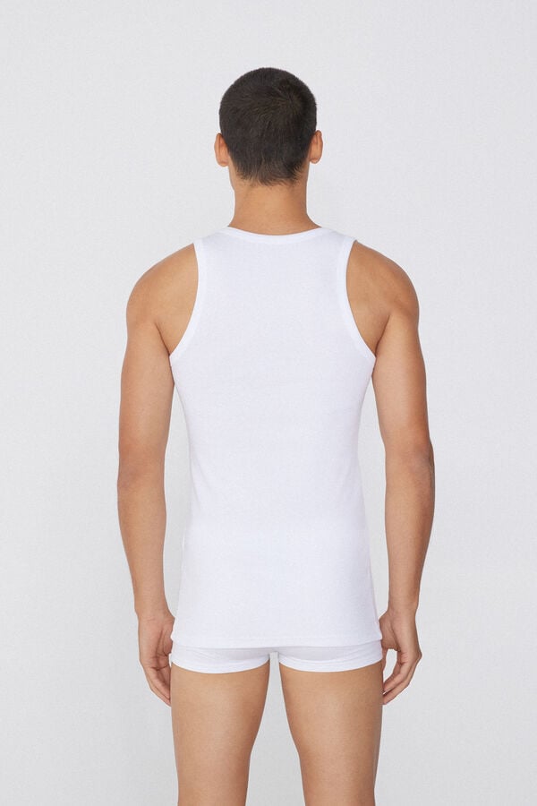 Tezenis Camiseta de Tirantes Canalé Tirantes Anchos Algodón Hombre Descuento