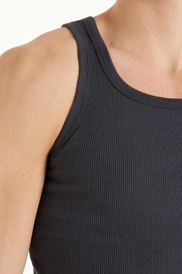 Tezenis Camiseta de Tirantes Canalé Tirantes Anchos Algodón Hombre Mejor oferta
