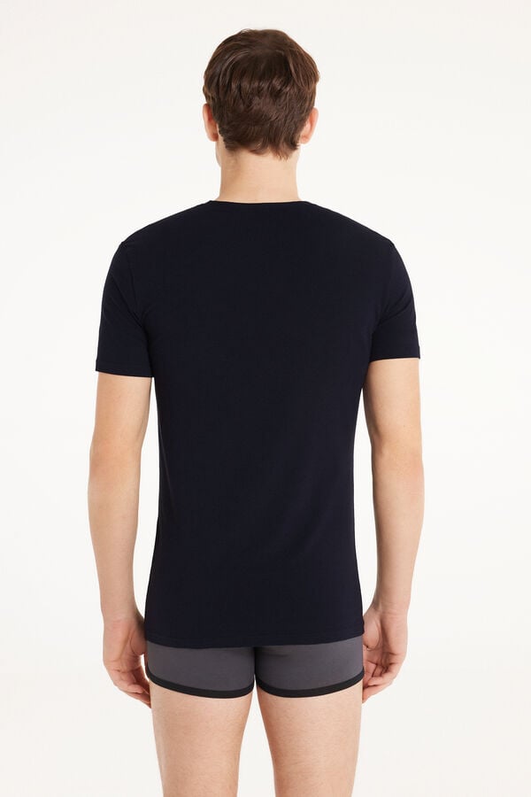 Tezenis Camiseta Escote Pico Algodón Elástico Envío gratis