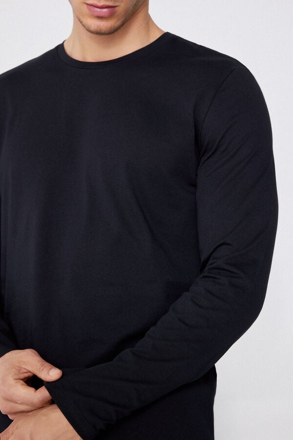Tezenis Camiseta 100% algodón manga larga y cuello redondo hombre Últimos 2 días