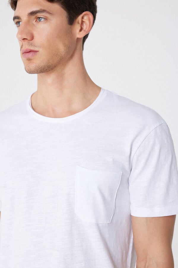 Tezenis Camiseta de Algodón con Bolsillo Oferta especial de fábrica