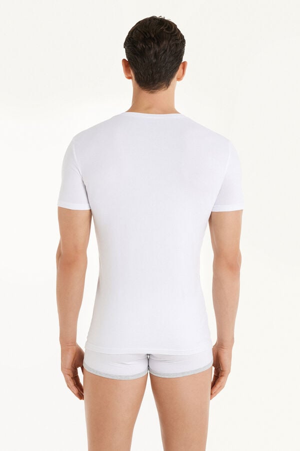 Tezenis Camiseta Escote Pico Algodón Elástico Limitado a 3 días