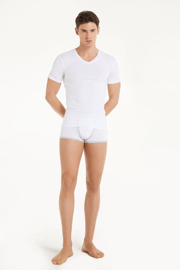 Tezenis Camiseta Escote Pico Algodón Elástico Limitado a 3 días