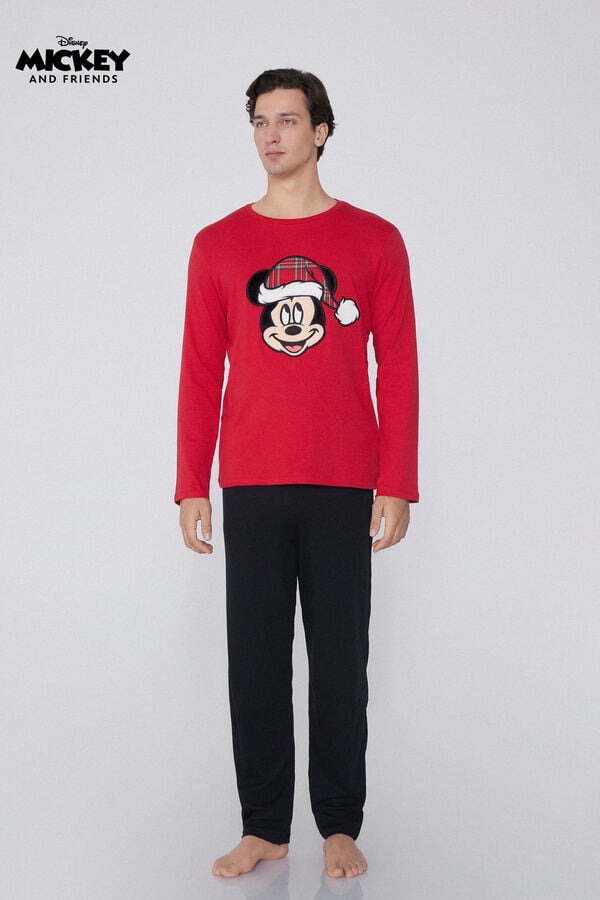 Tezenis Pijama Largo Algodón Grueso Disney Mickey Descuentos del mes