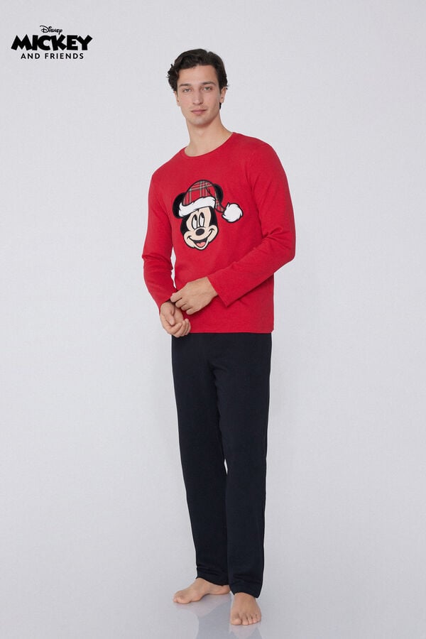 Tezenis Pijama Largo Algodón Grueso Disney Mickey Descuentos del mes