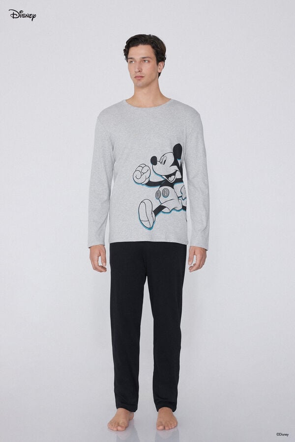 Tezenis Pijama Largo Algodón Grueso Disney Mickey Oferta exclusiva