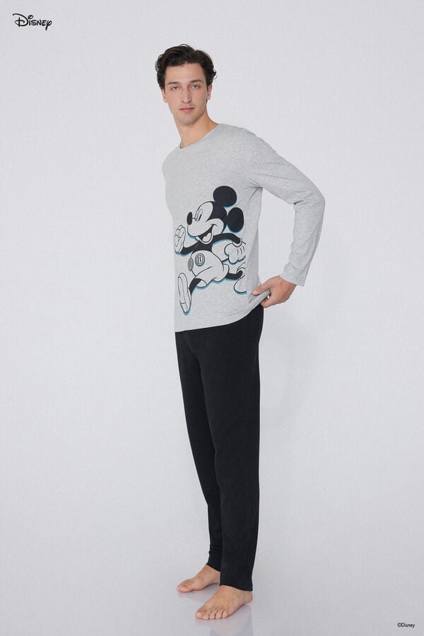 Tezenis Pijama Largo Algodón Grueso Disney Mickey Oferta exclusiva