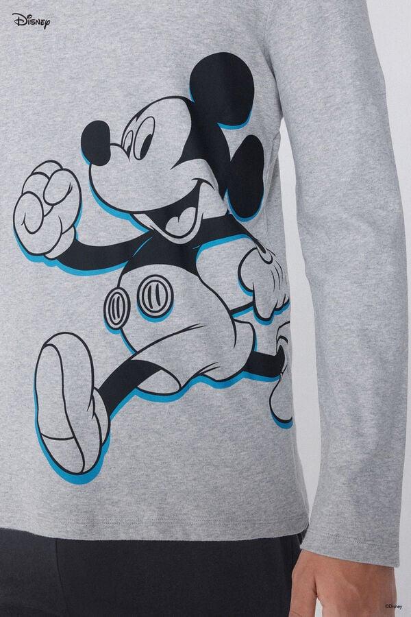 Tezenis Pijama Largo Algodón Grueso Disney Mickey Oferta exclusiva