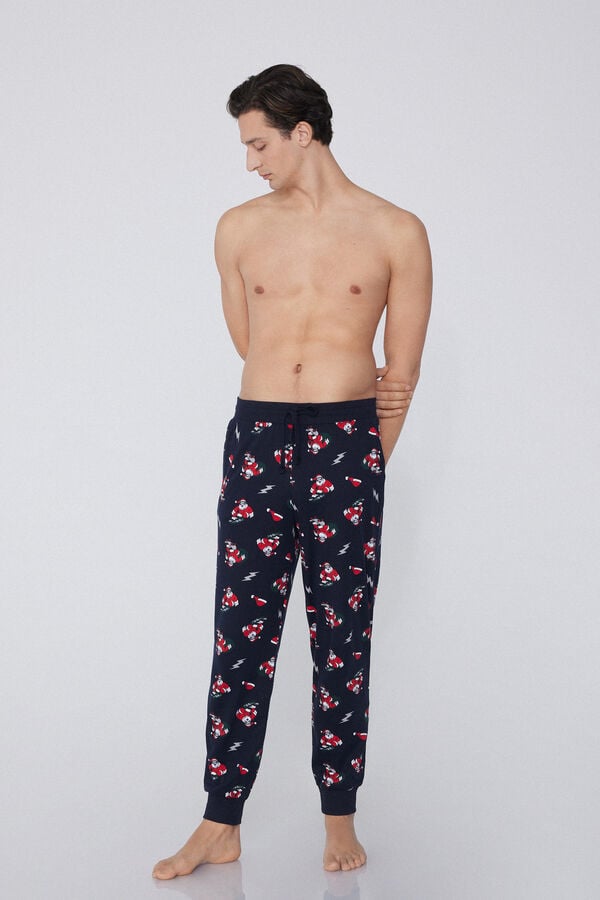 Tezenis Pantalón de Chándal de Algodón Grueso con Estampado y Bolsillos Devoluciones gratuitas