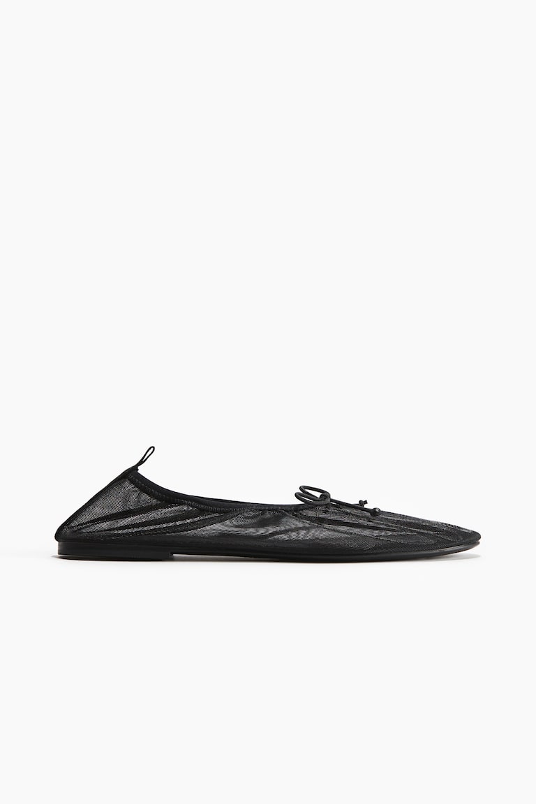 H&M Bailarinas de malla - Negro - MUJER Ventas relámpago