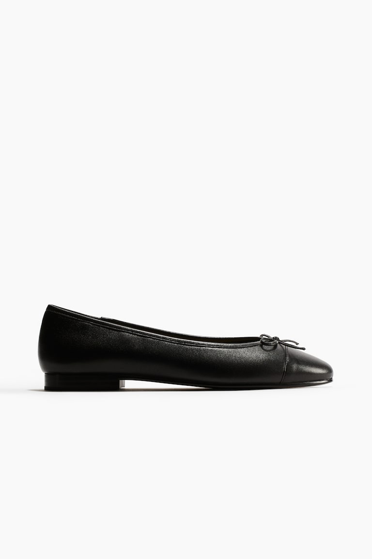 H&M Bailarinas de piel - Rojo - MUJER Oferta especial