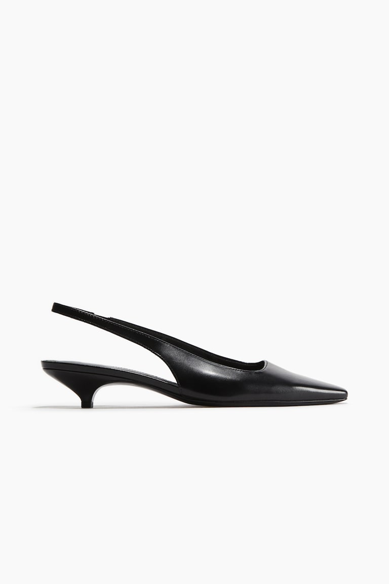 H&M Salones destalonados con puntera fina - Negro - MUJER